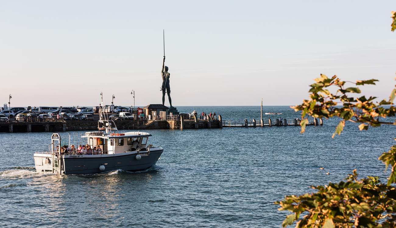 Verity stands guard overlooking Ilfracombe harbour.