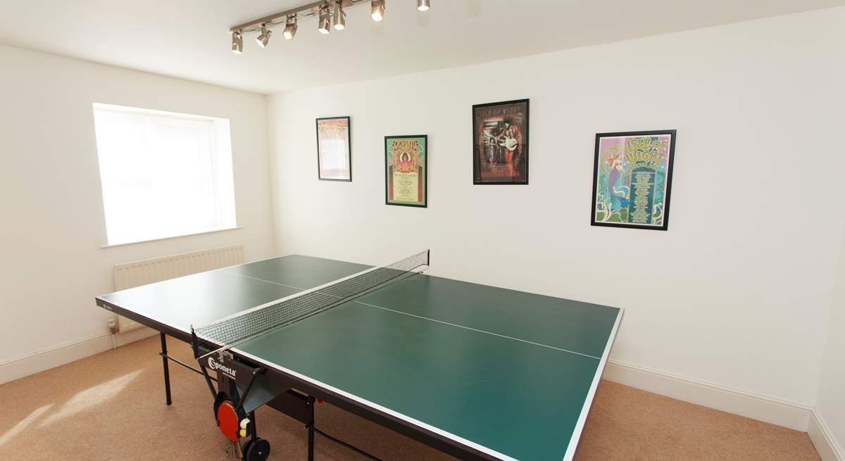 Not just for the children, the ping-pong table will keep anyone entertained! Best of three?