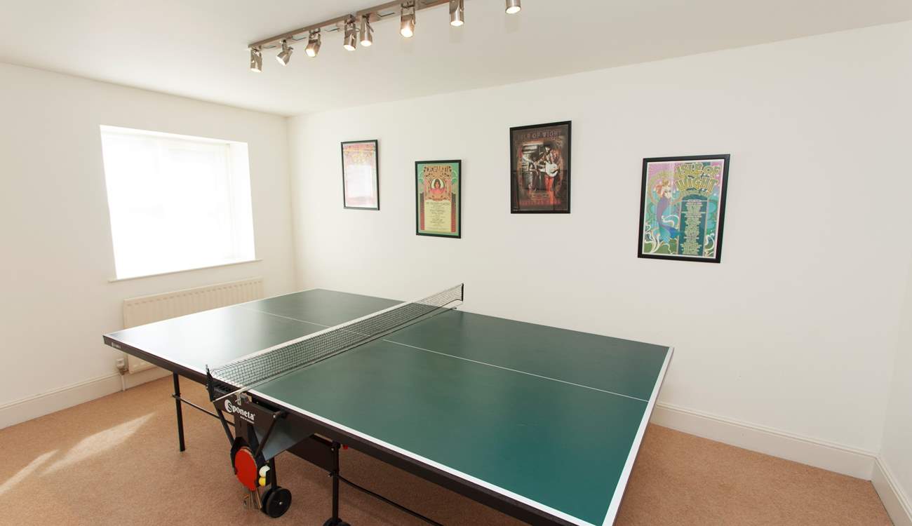 Not just for the children, the ping-pong table will keep anyone entertained! Best of three?