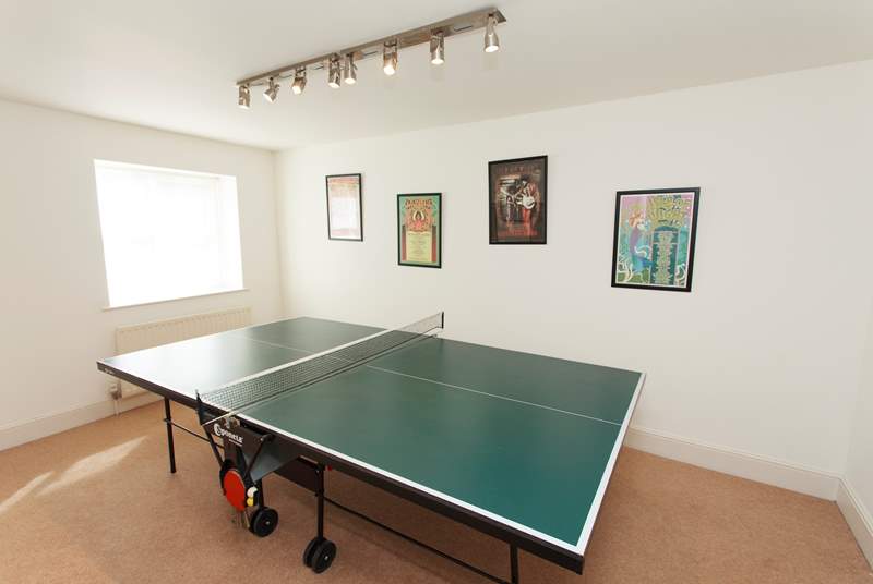 Not just for the children, the ping-pong table will keep anyone entertained! Best of three?