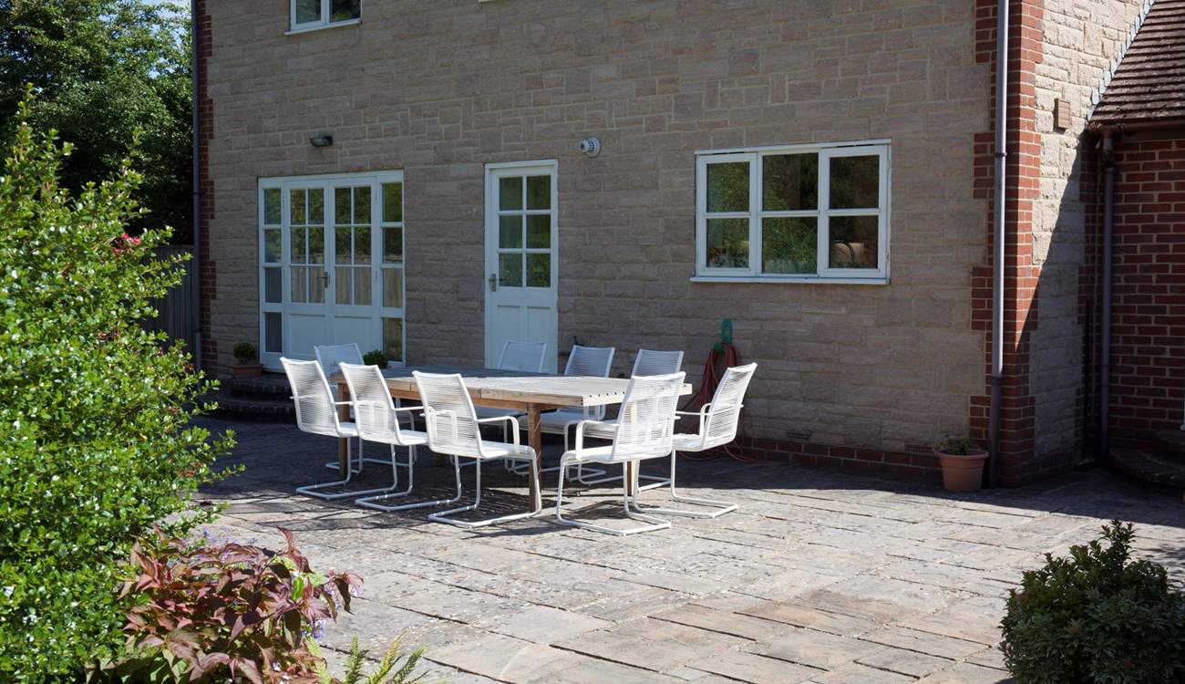 If the sun is shining, this is the perfect spot to dine al fresco.  Please note that the windows are now with grey frames.  