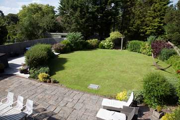 The lawn is a perfect space for children to run around and play.