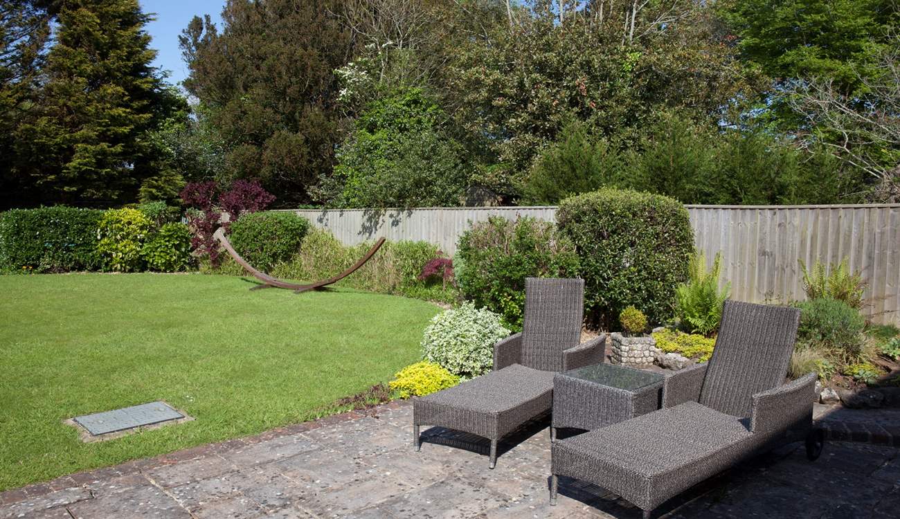 The garden - a great place to escape, relax and enjoy the peace and quiet that the Island brings.