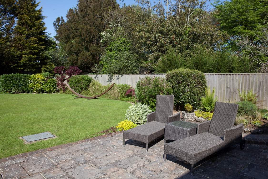 The garden - a great place to escape, relax and enjoy the peace and quiet that the Island brings.