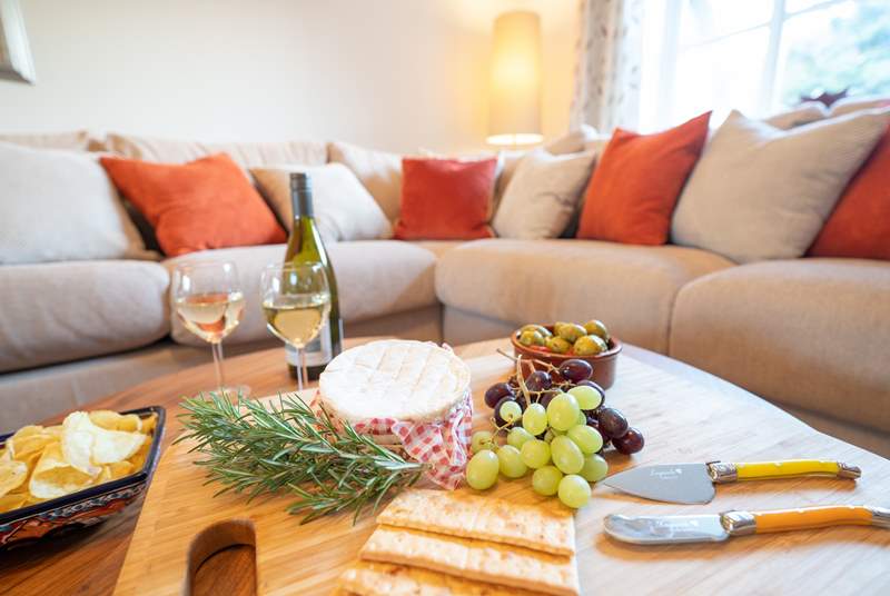 Sit back and relax with a cheese board and the wood-burner crackling in the background.