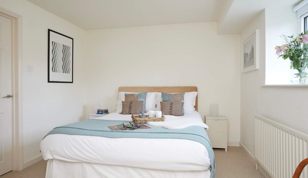 Bedroom 4, with king-size double bed also faces the front of the house.