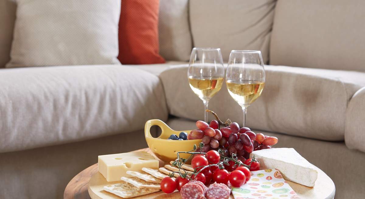 Sit back and relax with a cheese board and the wood-burner crackling in the background.