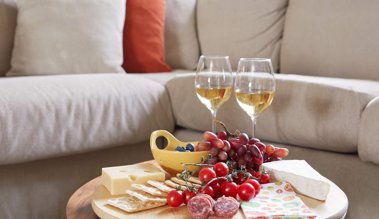 Sit back and relax with a cheese board and the wood-burner crackling in the background.