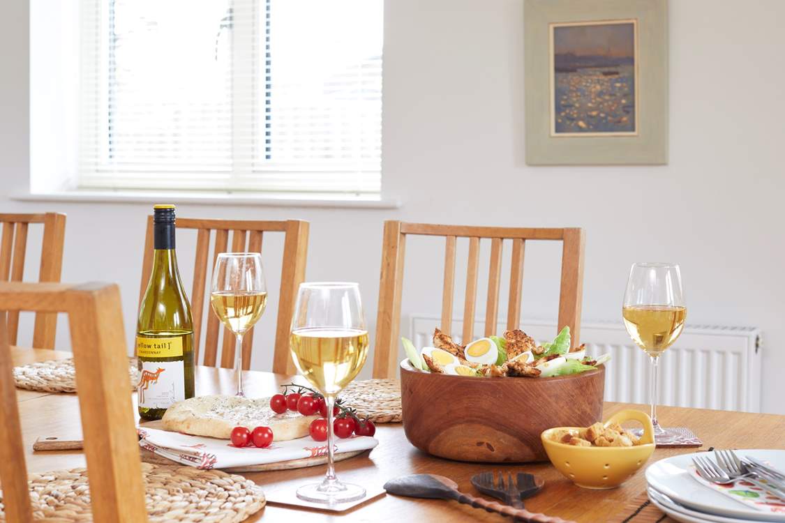 Holidays are meant for quality time, so get everyone around the large dining-table for a meal.