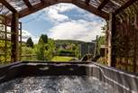 The bubbling hot tub, perfect on a starry night - bliss!