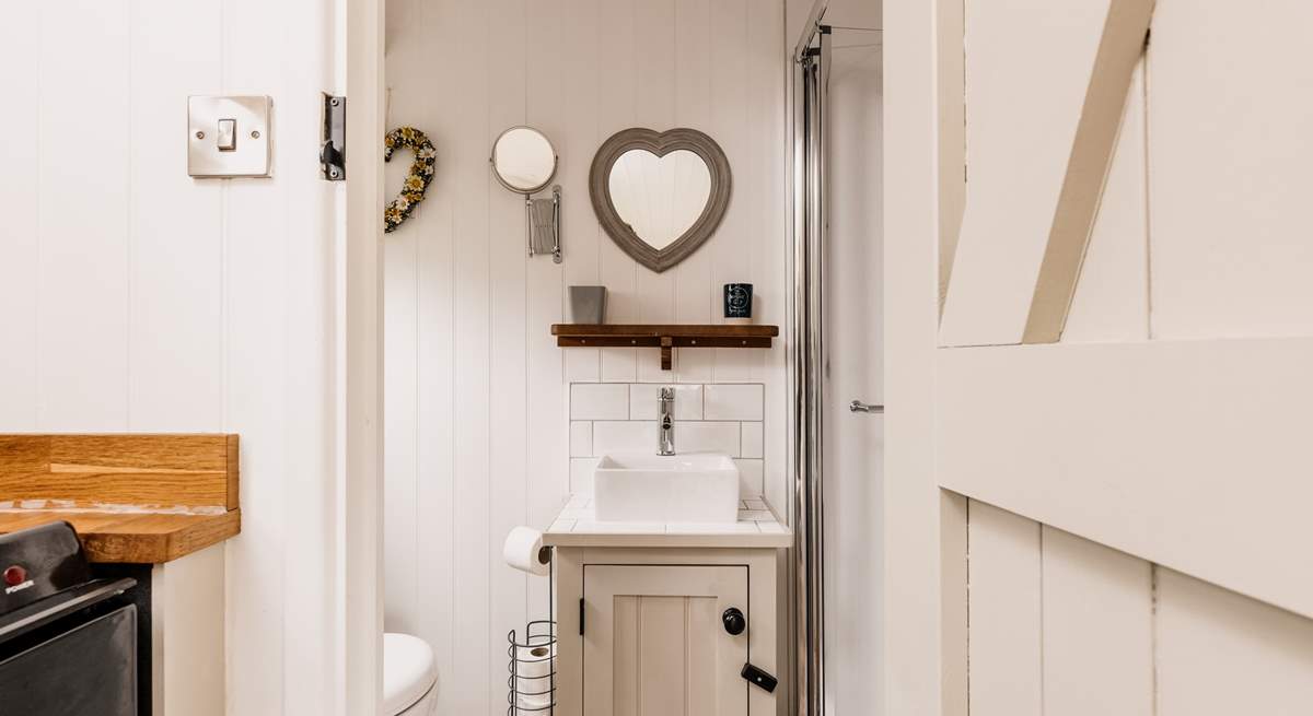 Head through to the gorgeous shower-room. 