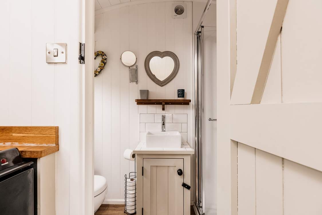 Head through to the gorgeous shower-room.
