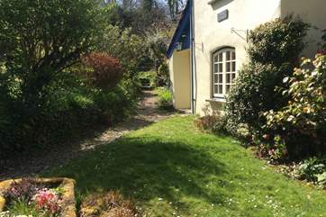 The garden which wraps around the house.