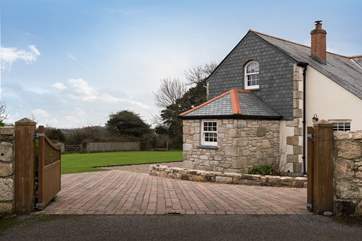 Your entrance through the double gates to your holiday home.