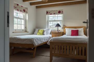 The ground floor twin bedroom.