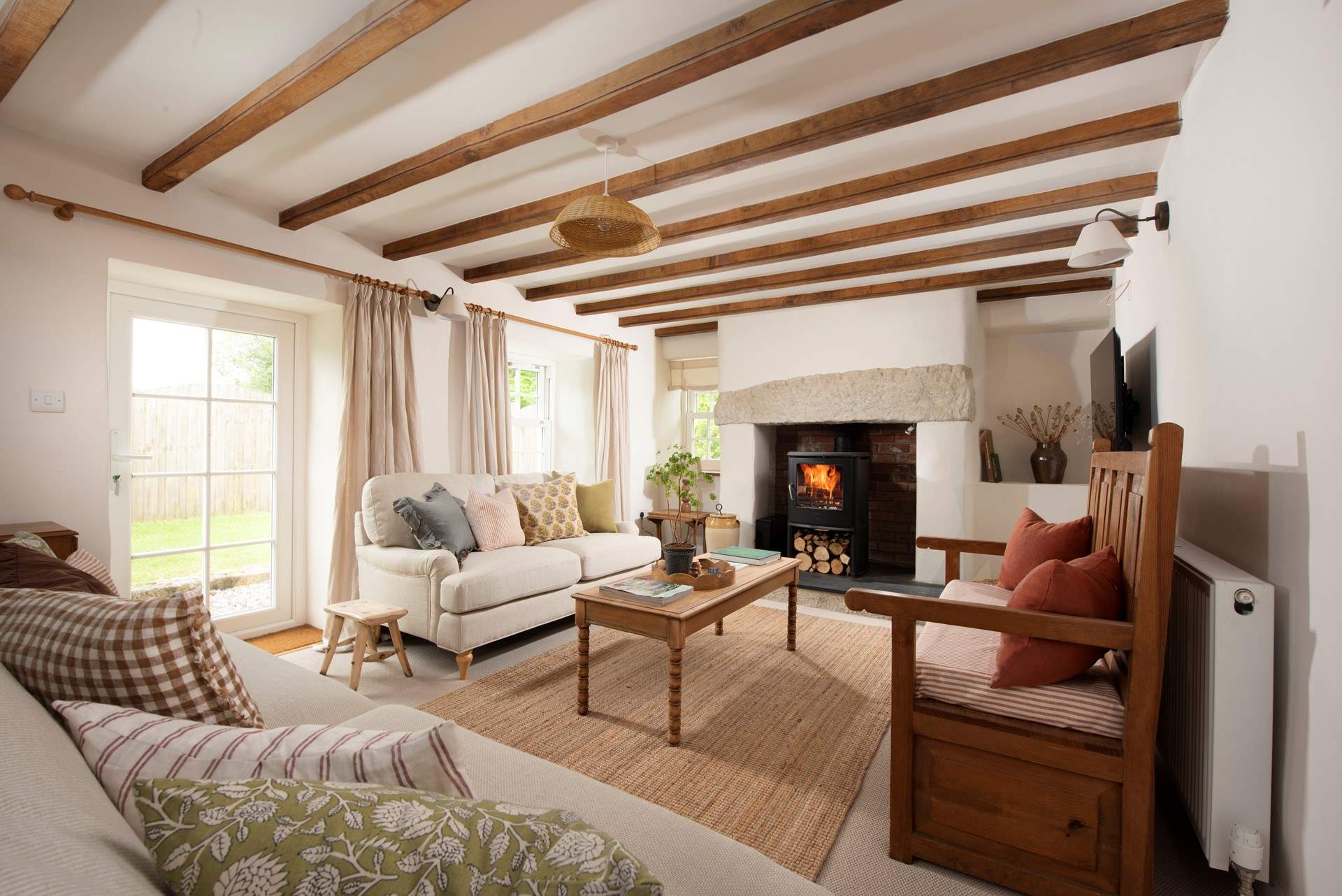 Enjoy lounging by the wood-burner during cooler evenings.