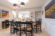 Looking from the dining-area through to the kitchen.