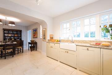 Looking from the kitchen to the dining-area.