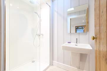 The ground floor en suite shower-room.