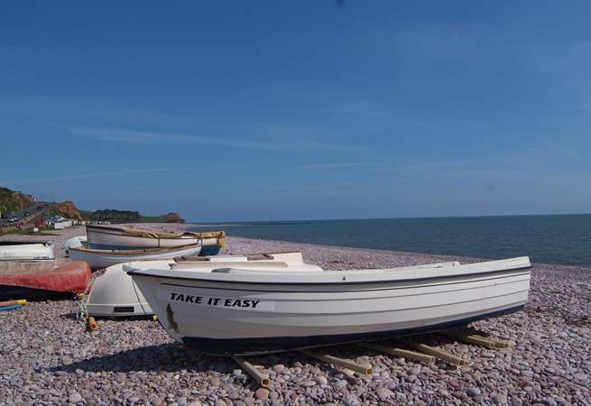 Budleigh Salterton is a truly unspoilt little seaside town. This boat says it all. 