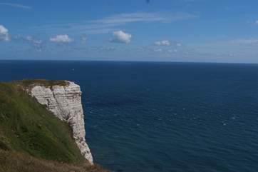 Walking along the east Devon Jurassic Coast offers one stunning view after another.