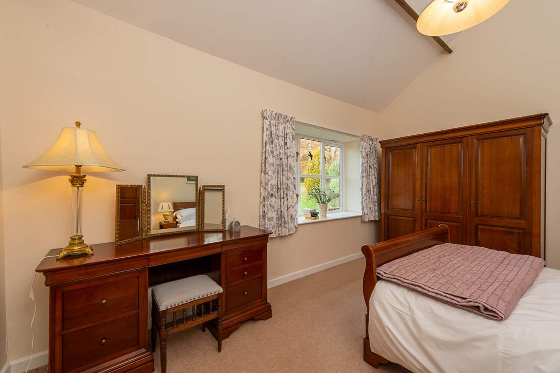 There is plenty of storage space for guests.