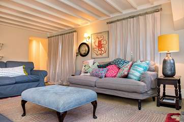 The house is full of lovely linens and fabrics.