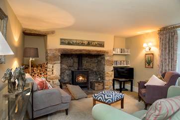 The house has two sitting-rooms.