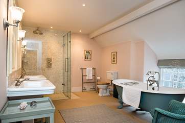 The second stylish bathroom on the first floor.