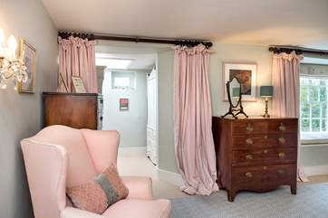 Bedroom 1 is very spacious and has a separate dressing area.