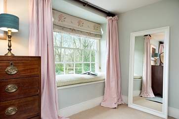 Several of the bedrooms have window seats where you can sit and read a book or simply look out at the beautiful setting.