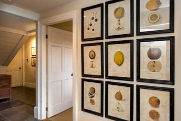 The house is full of beautiful artwork.