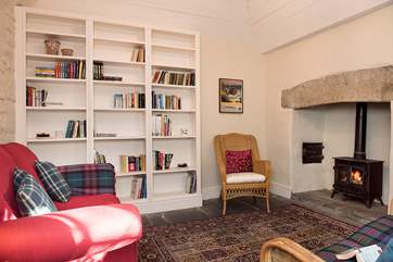 Cosy up in front of the wood-burner with some holiday reading.