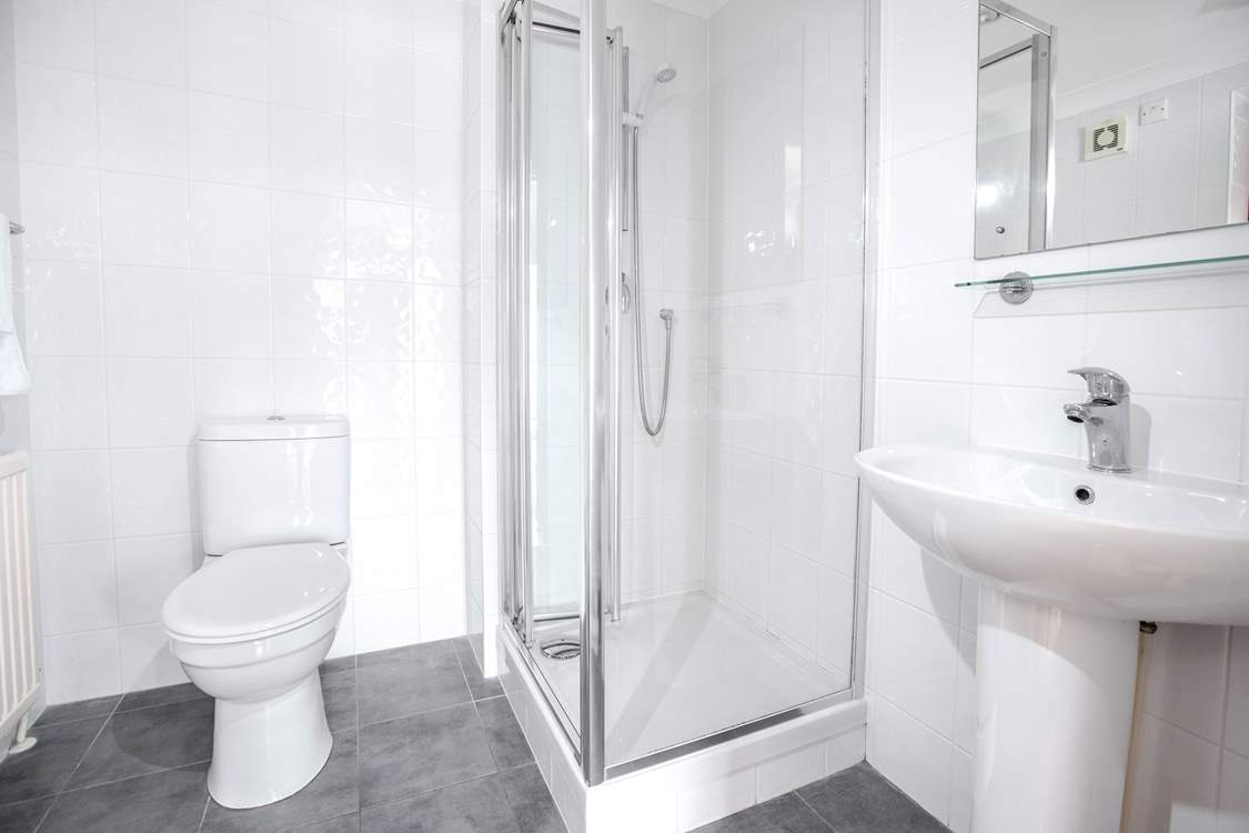 The en suite shower-room for bedroom 1.
