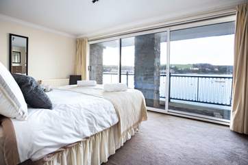 The view from the master bedroom looking up the estuary.