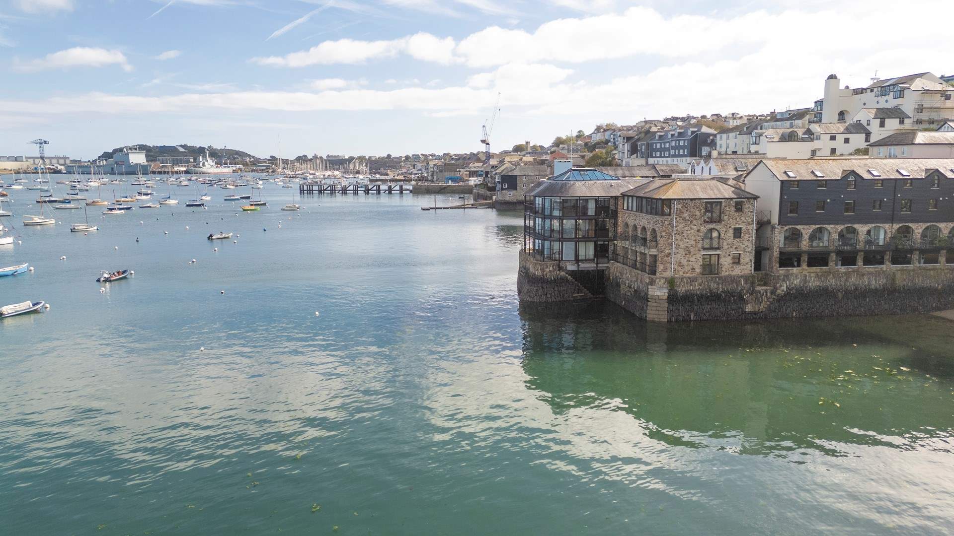 Whizziwig is found spanning the ground floor of the granite building - right on the water. 