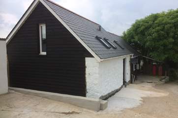 The back of The Sheep Shed has kept its barn charm.