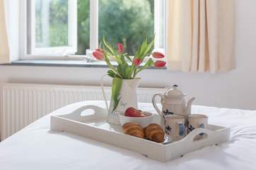 Breakfast in bed.