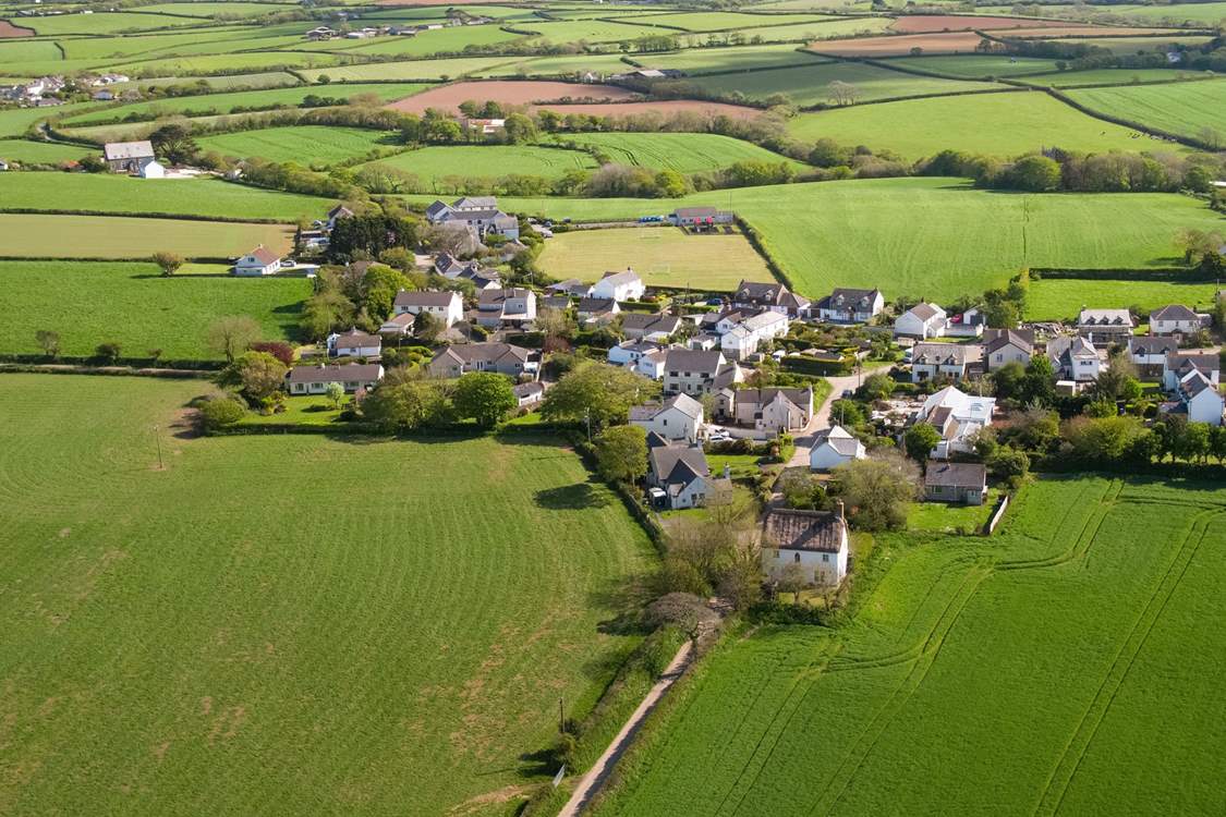 Miranda Cottage is on the edge of the village.