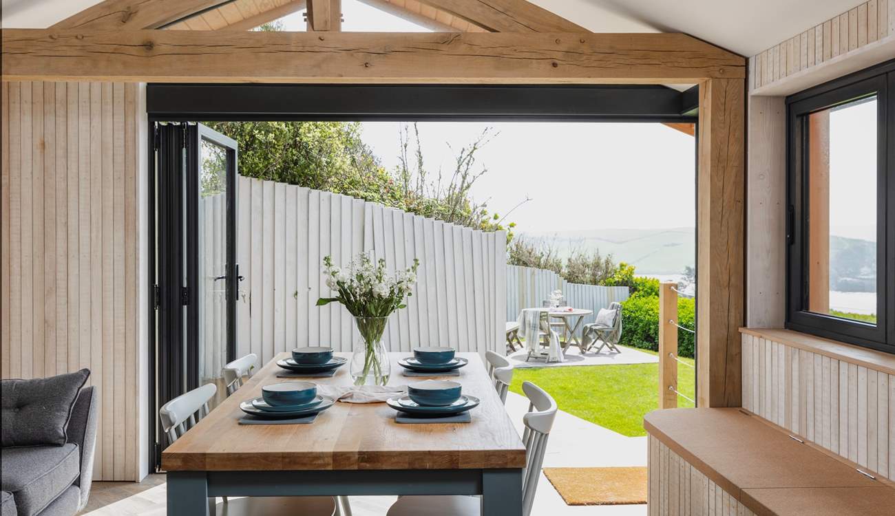 A delightful spot to sit down and dine together.