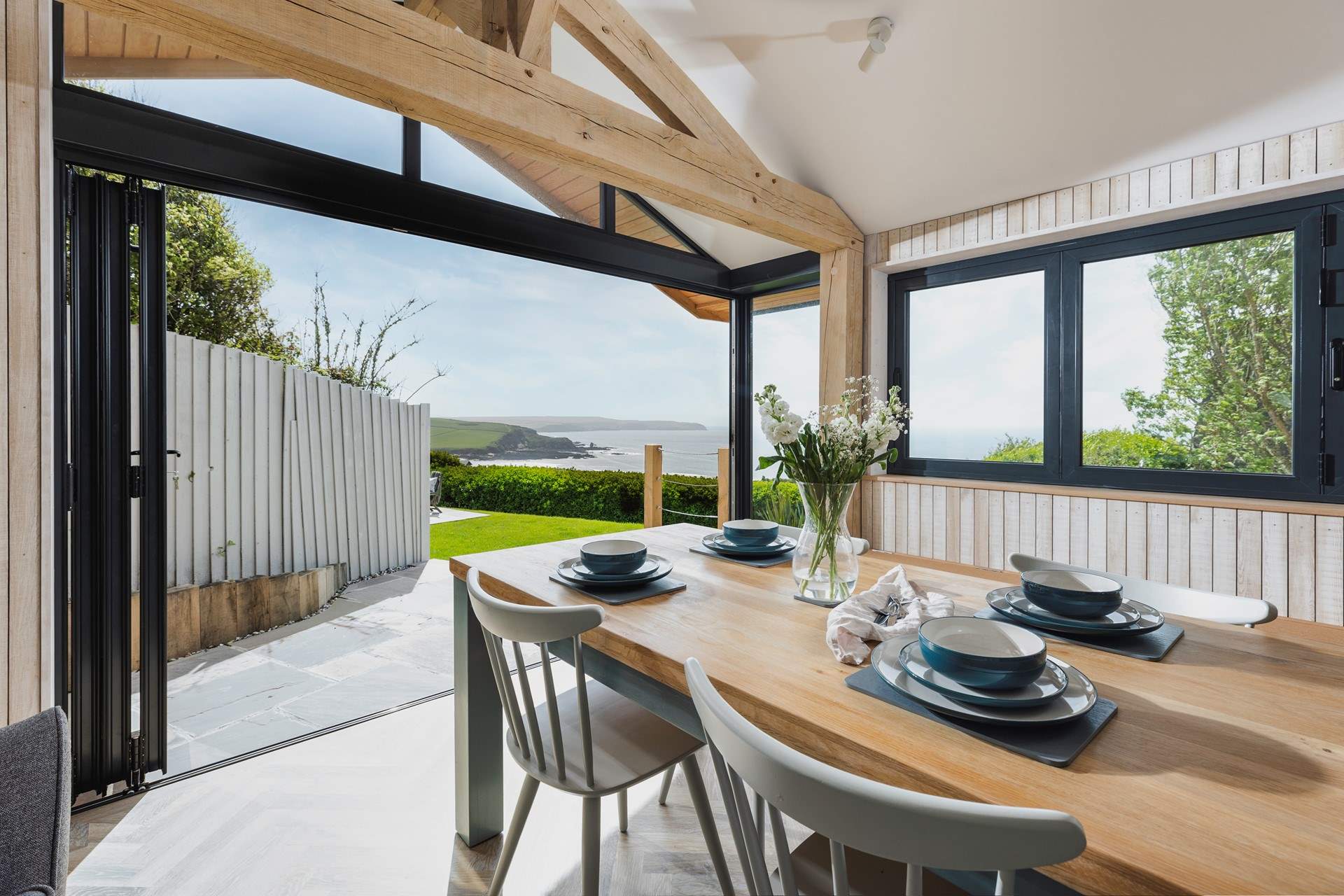 Enjoy the outstanding views from the dining-area.