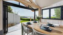 Enjoy the outstanding views from the dining-area.