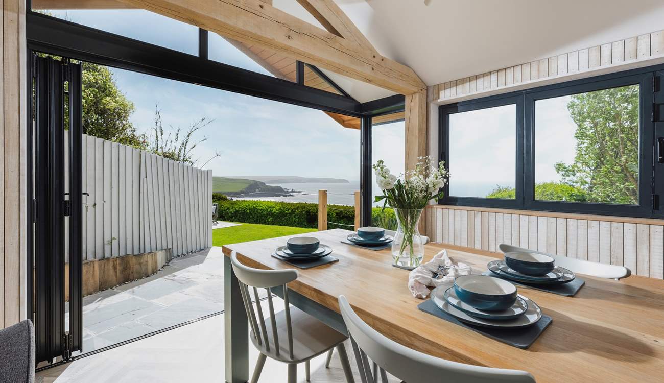 Enjoy the outstanding views from the dining-area.