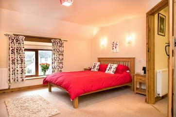 The barn has two delightful bedrooms.