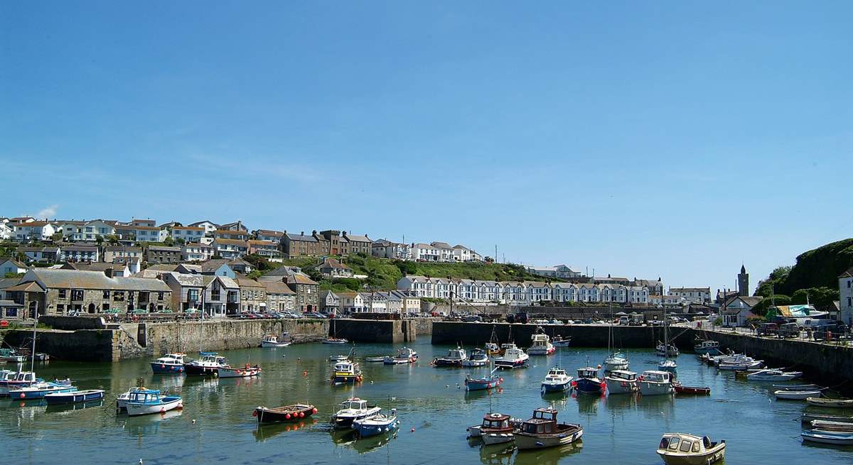 Pretty Porthleven harbour.