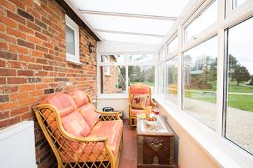 Enjoy the sun-room looking across the Bagwich grounds; see what wildlife you can spot.