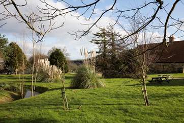 The large shared gardens are a great area for stretching your legs.