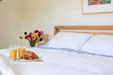 Lovely bed linens.