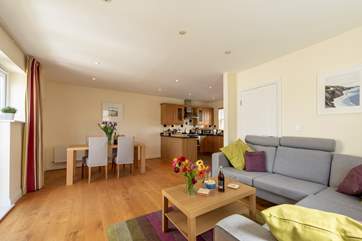 Open plan living.