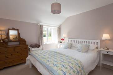 This is the first of the two beautifully presented double bedrooms.